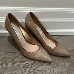 Beautiful Charles & Keith Pumps, champagne gold, sparkly pumps.